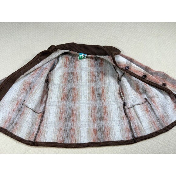 Vintage Plaid Wool Jacket Tourmalet Tissu des Pyrenees France‎ | Medium - Picture 9 of 12